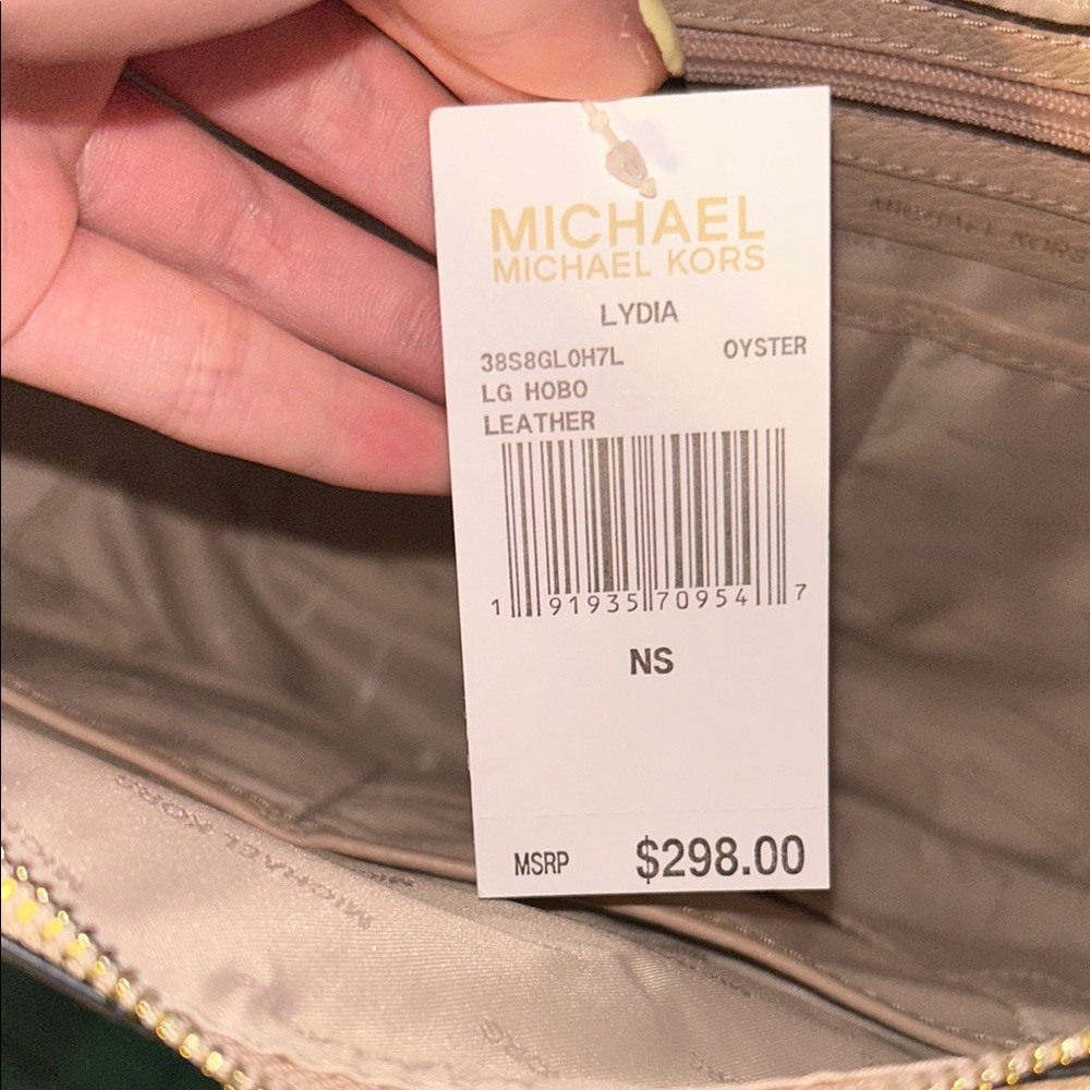 Michael Kors Tan Leather Hobo Bag - Picture 5 of 5